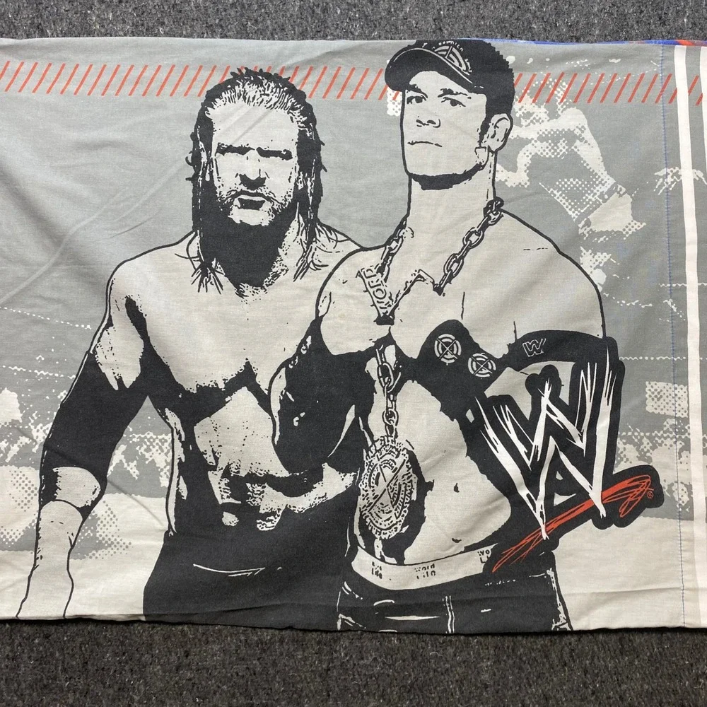 WWE Y2K‎ Vintage Unisex Standard Wrestling John Cena Triple H Graphic Pillowcase